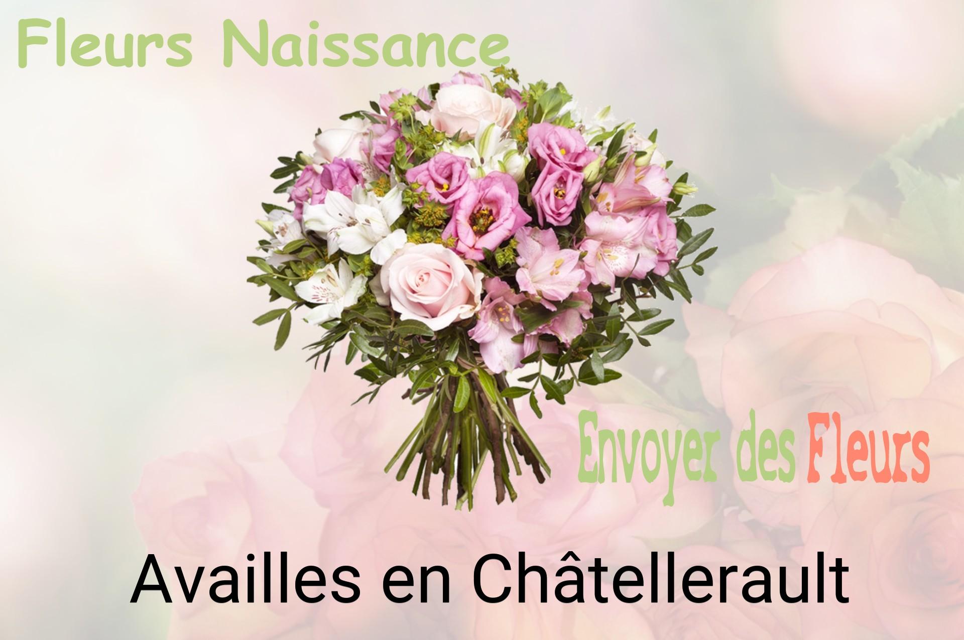Bouquet de fleurs de naissance livré à Availles-en-Châtellerault