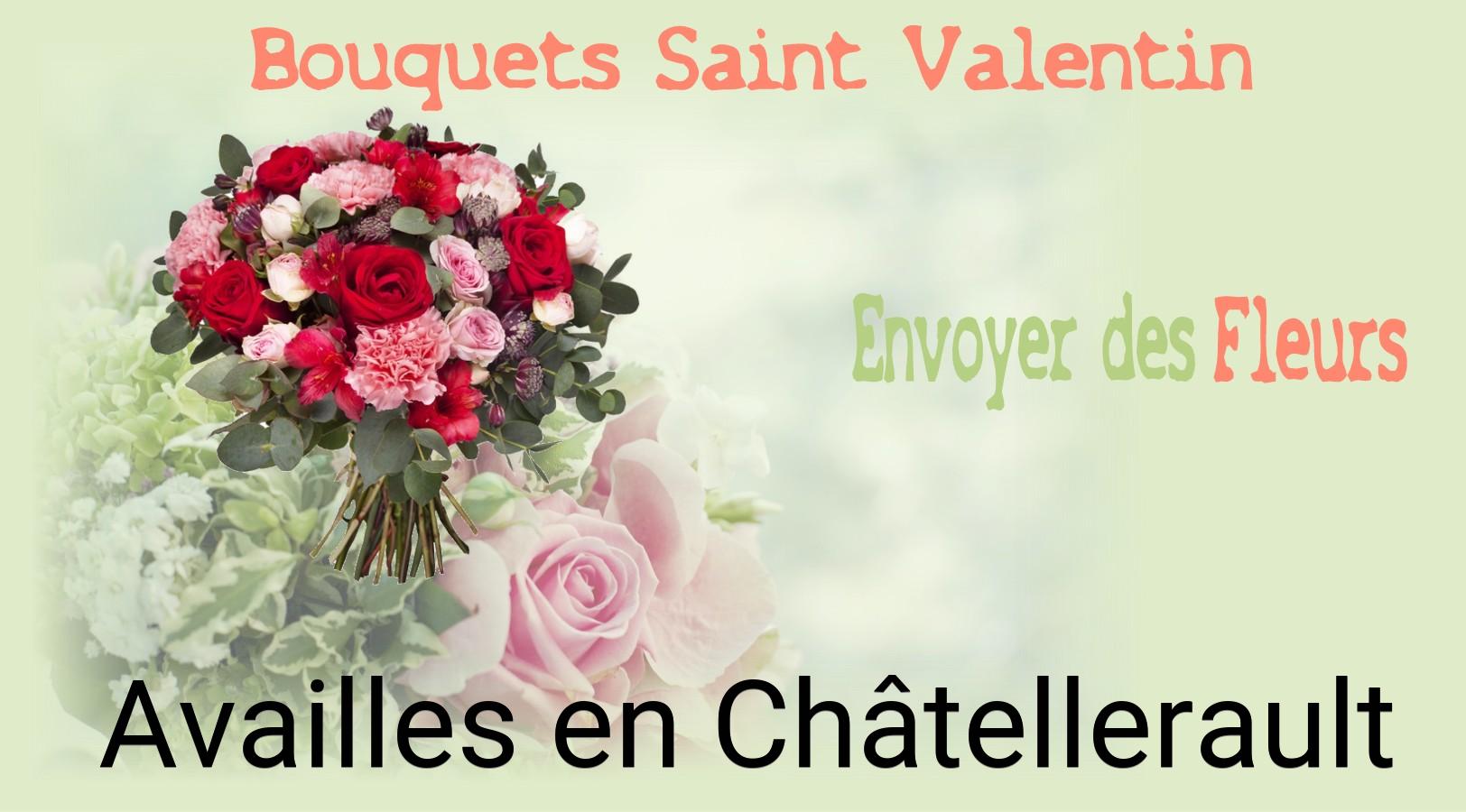 Roses de Saint-Valentin livrées à Availles-en-Châtellerault